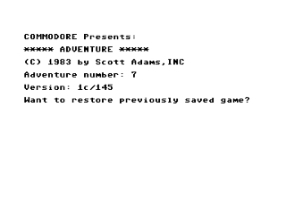 Fun House title screen for Commodore 64